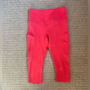 Pink Athleta Capri leggings